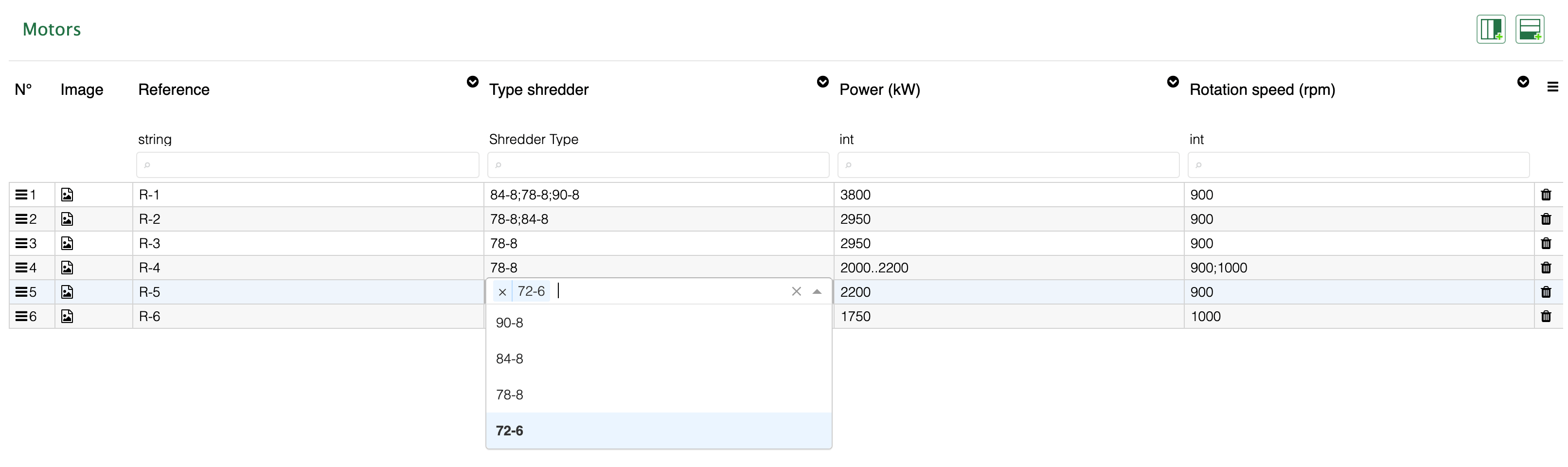 Editing product catalogs in Cosling configurator