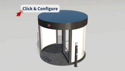 Configurador de puerta giratoria