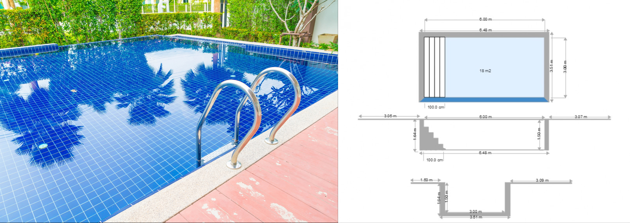 Swimming pool configuration diagram