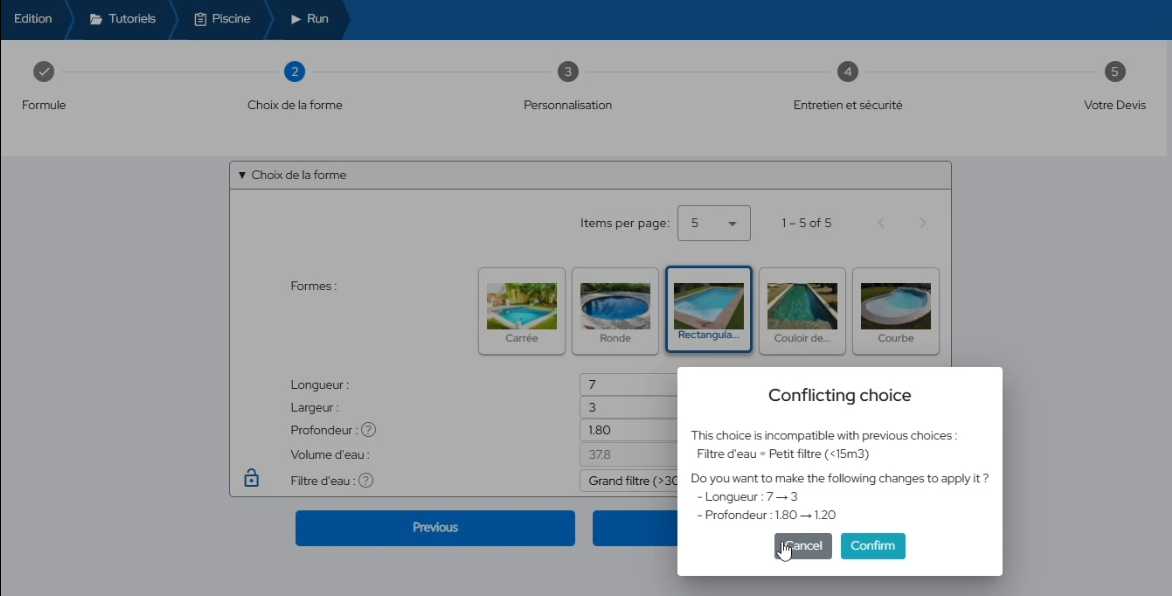 Screenshot of a conflict resolution suggestion
