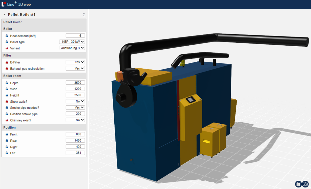 visualisation 3D & configuration